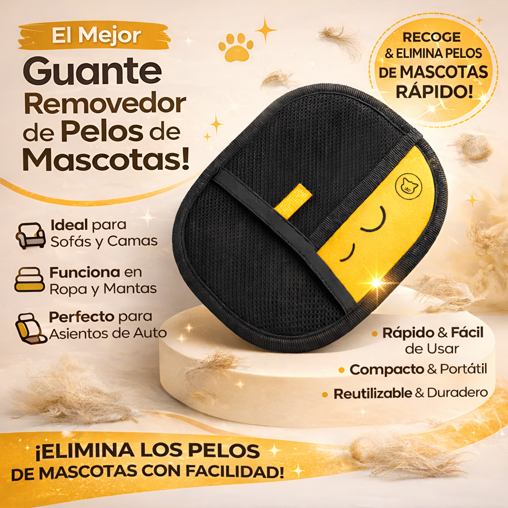 Guante Removedor de Pelo para Mascotas™